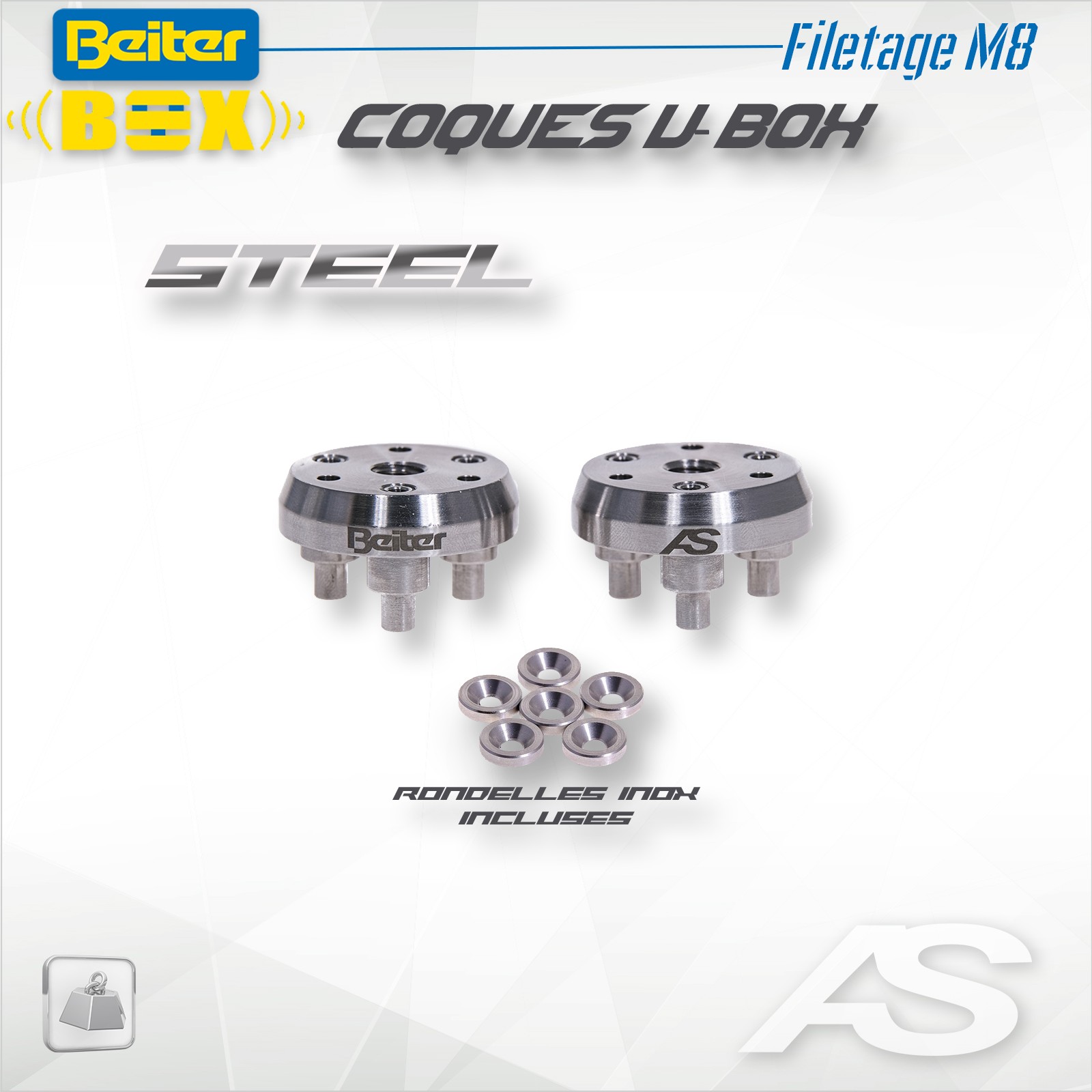 COQUES BEITER V-BOX M8 (Steel)