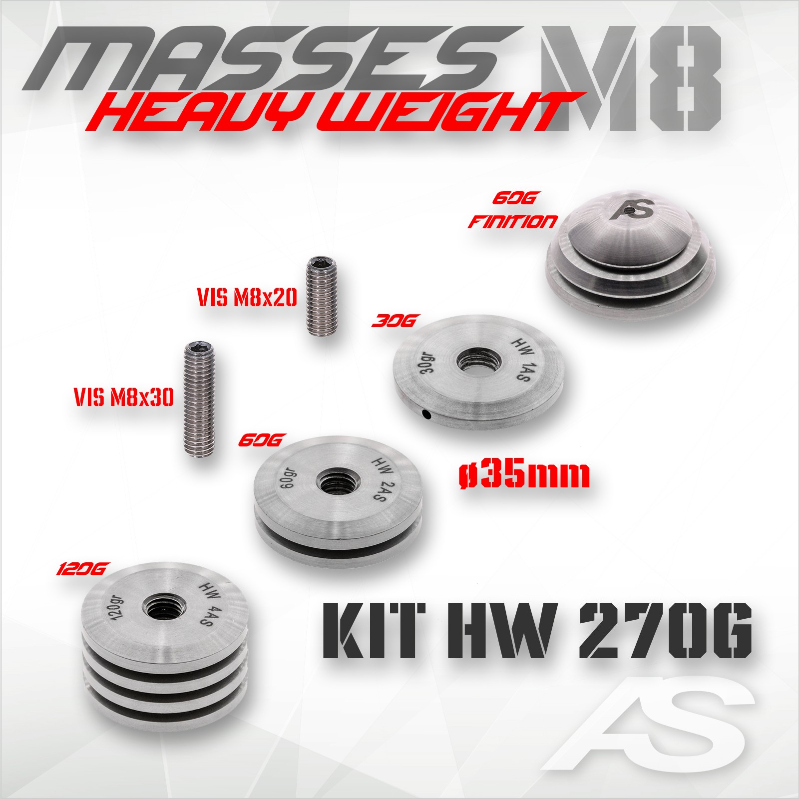 KIT MASSES HEAVY WEIGHT