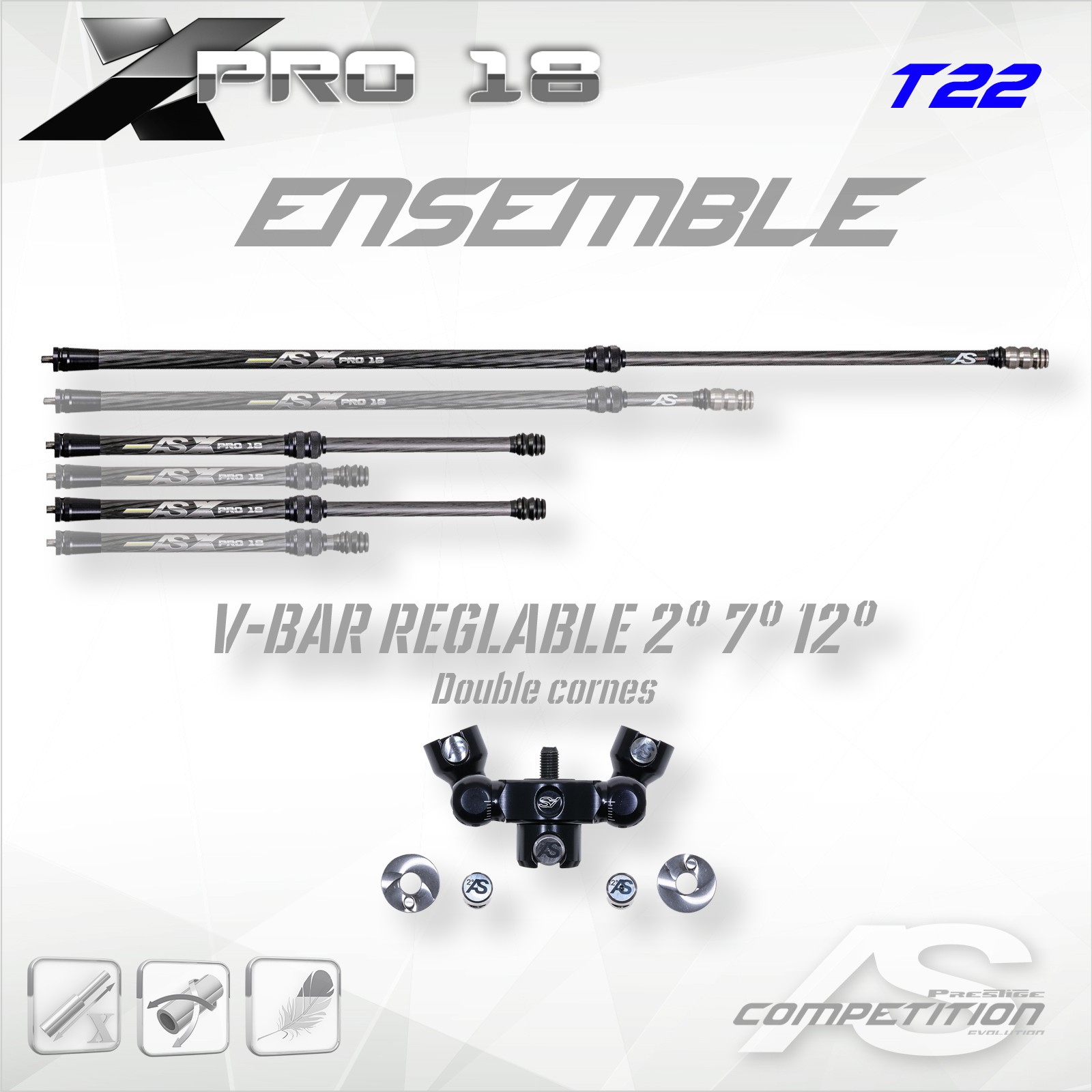 ENSEMBLE X-PRO18 TRIO° (REGLABLE)