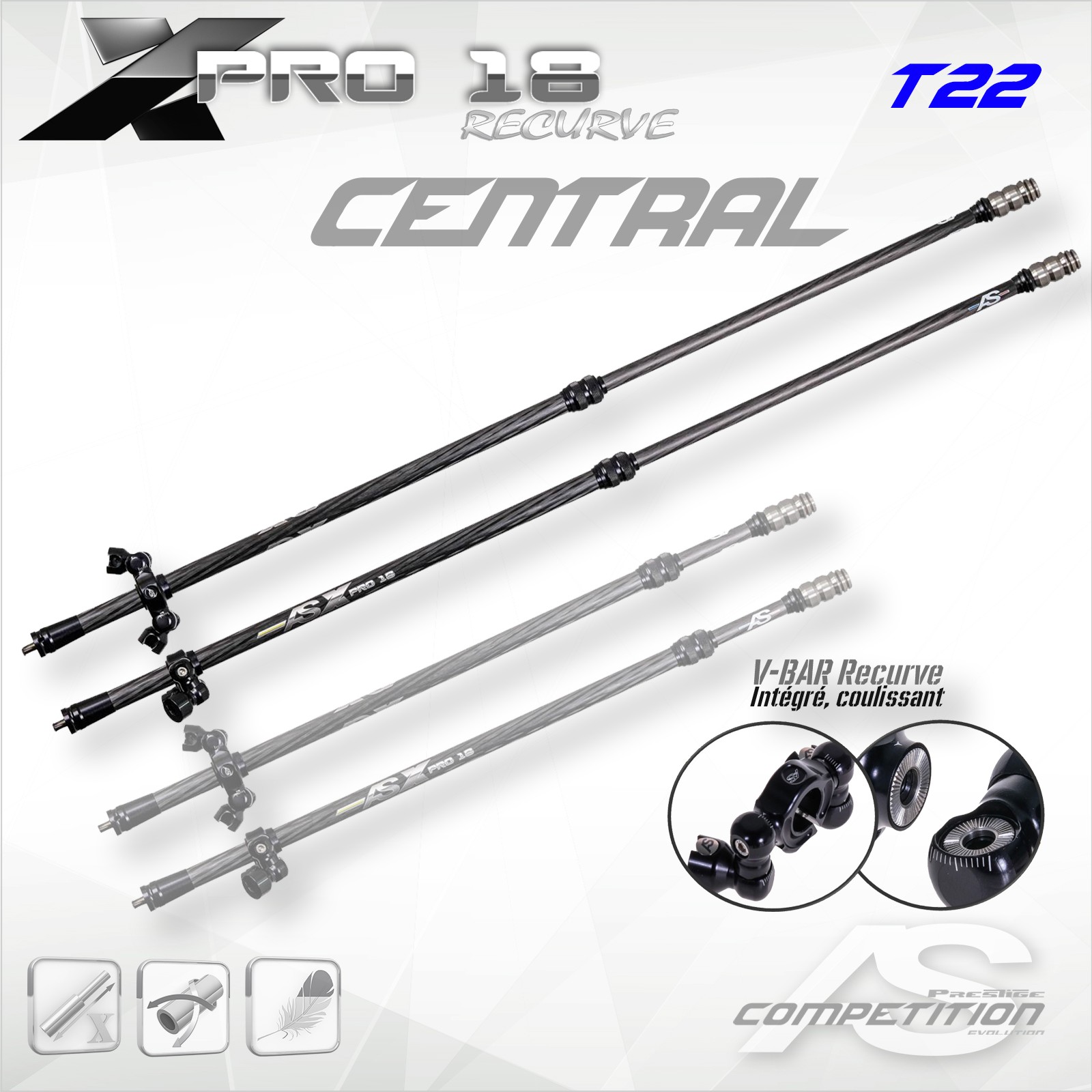 X-PRO18 RECURVE CENTRAL BAR