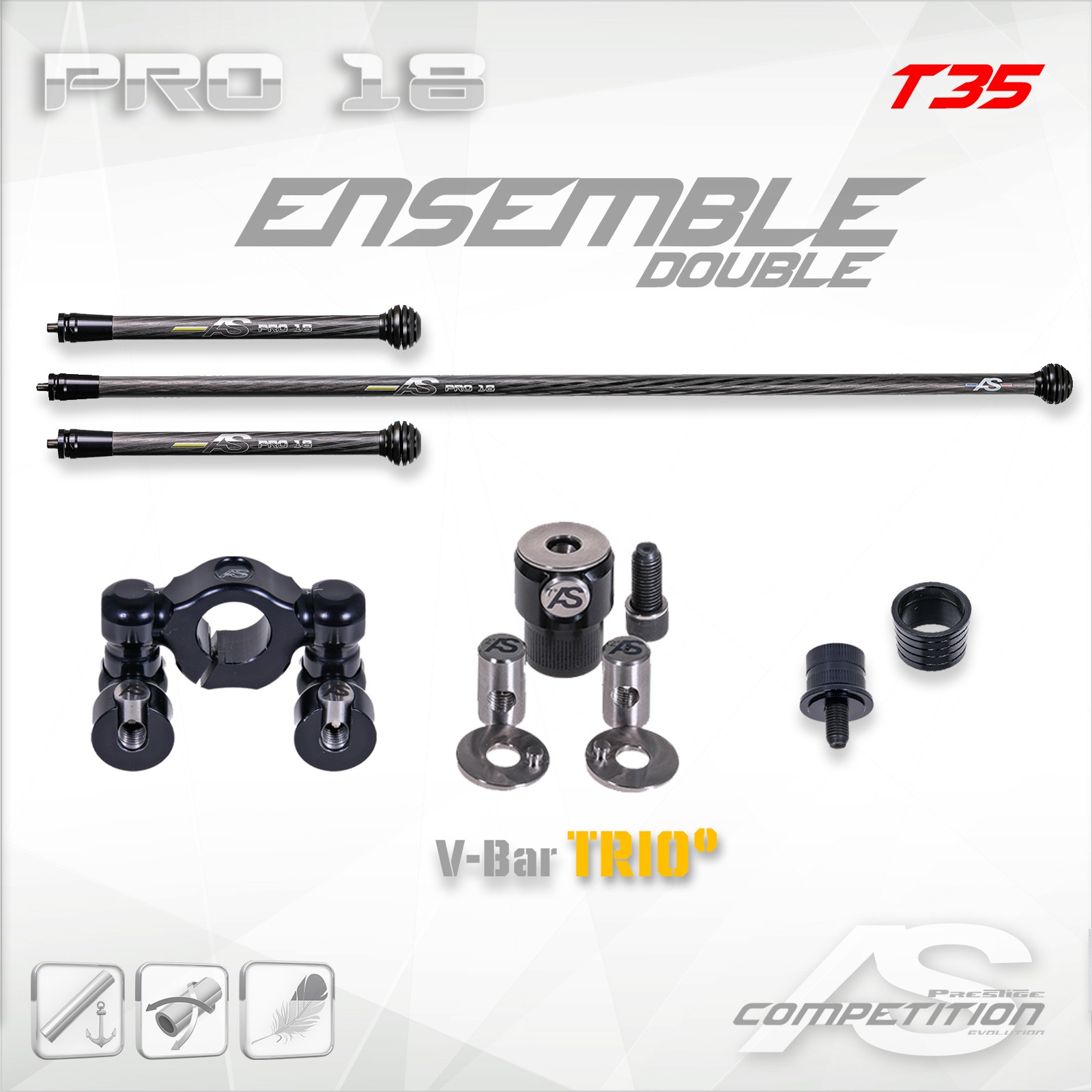 ENSEMBLE PRO18 TRIO° (REGLABLE)