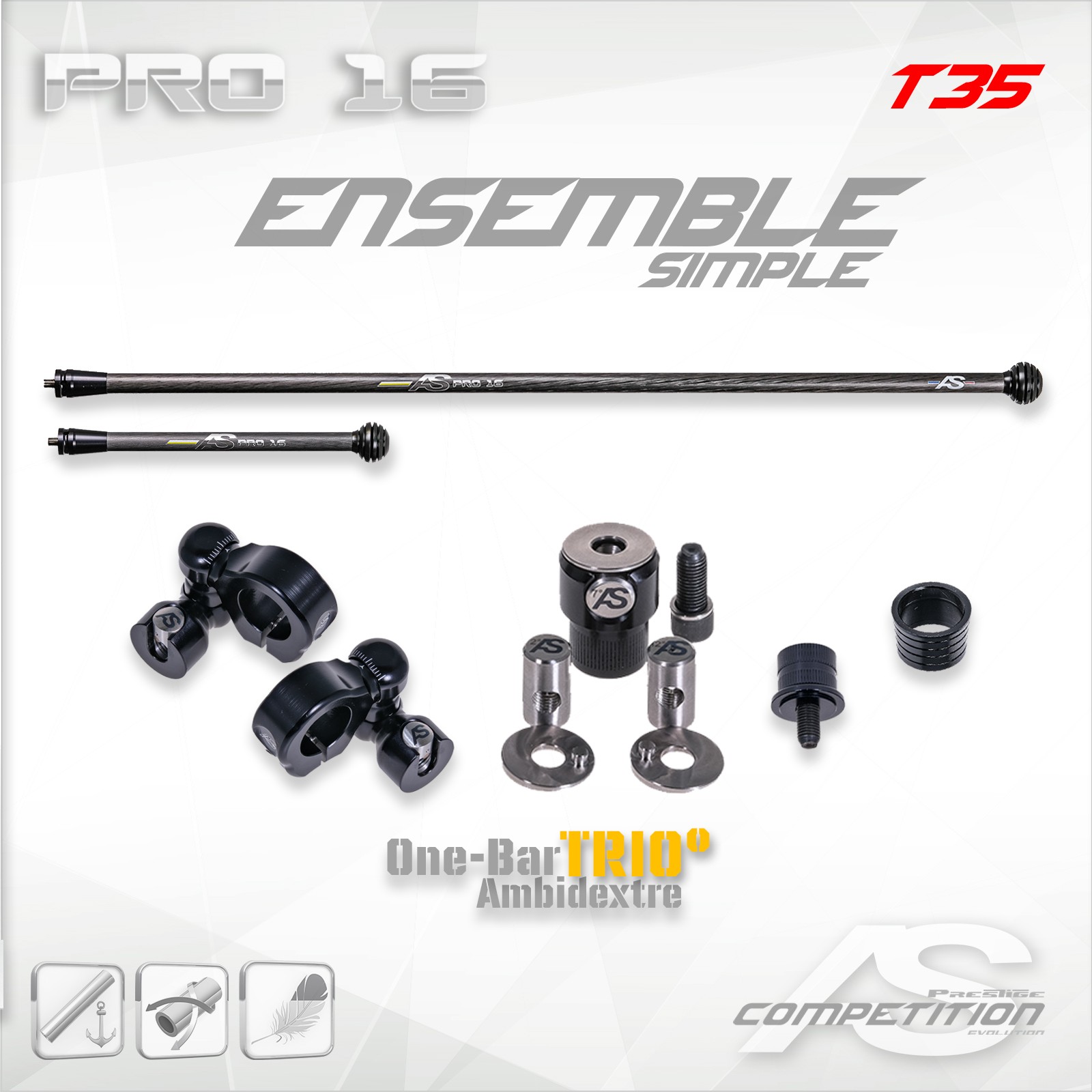 ENSEMBLE PRO16 TRIO° (REGLABLE)