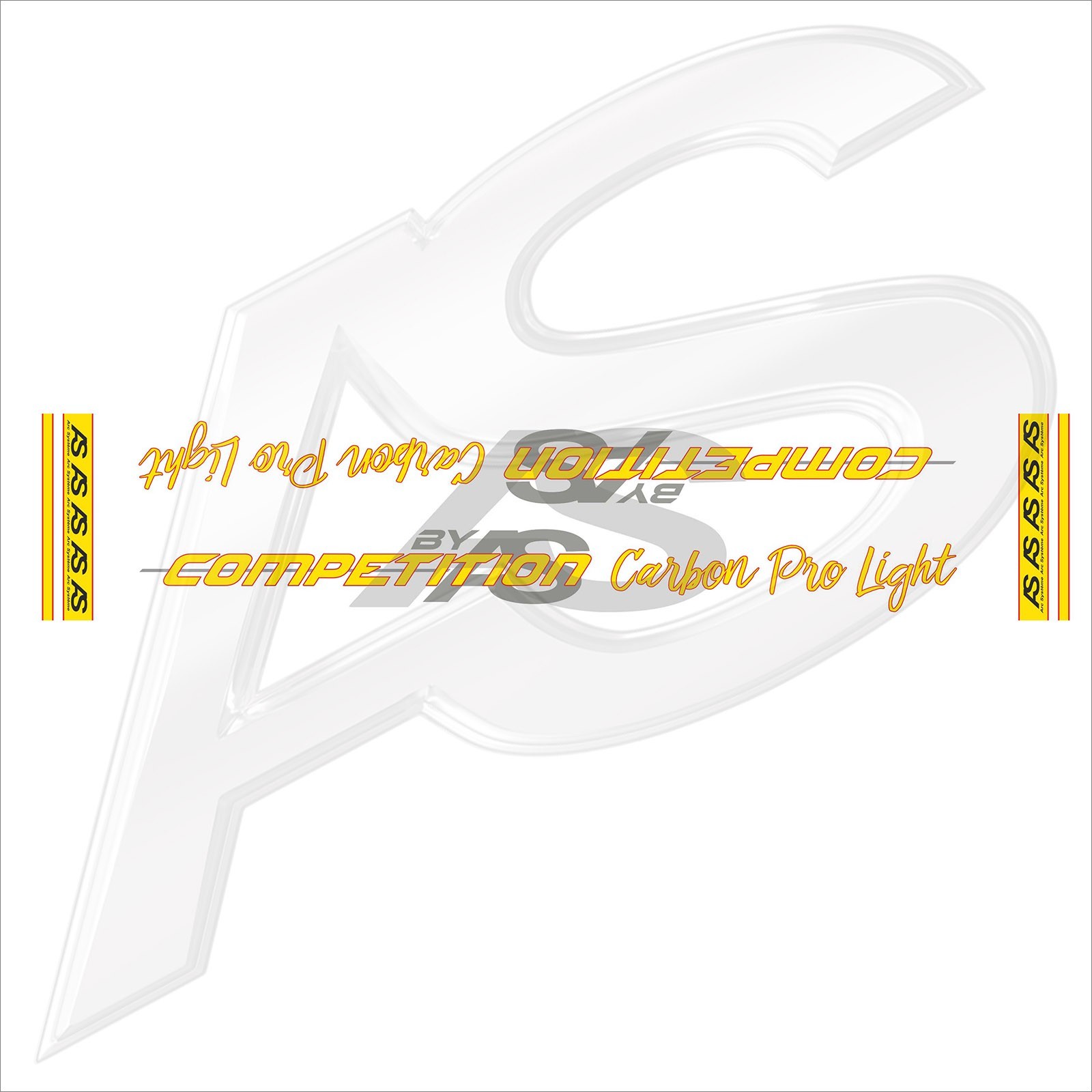 AUTOCOLLANT CENTRAL CARBON PRO LIGHT JAUNE